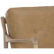Gilmore Light Oak / Sahara Camel Leather Lounge Chair